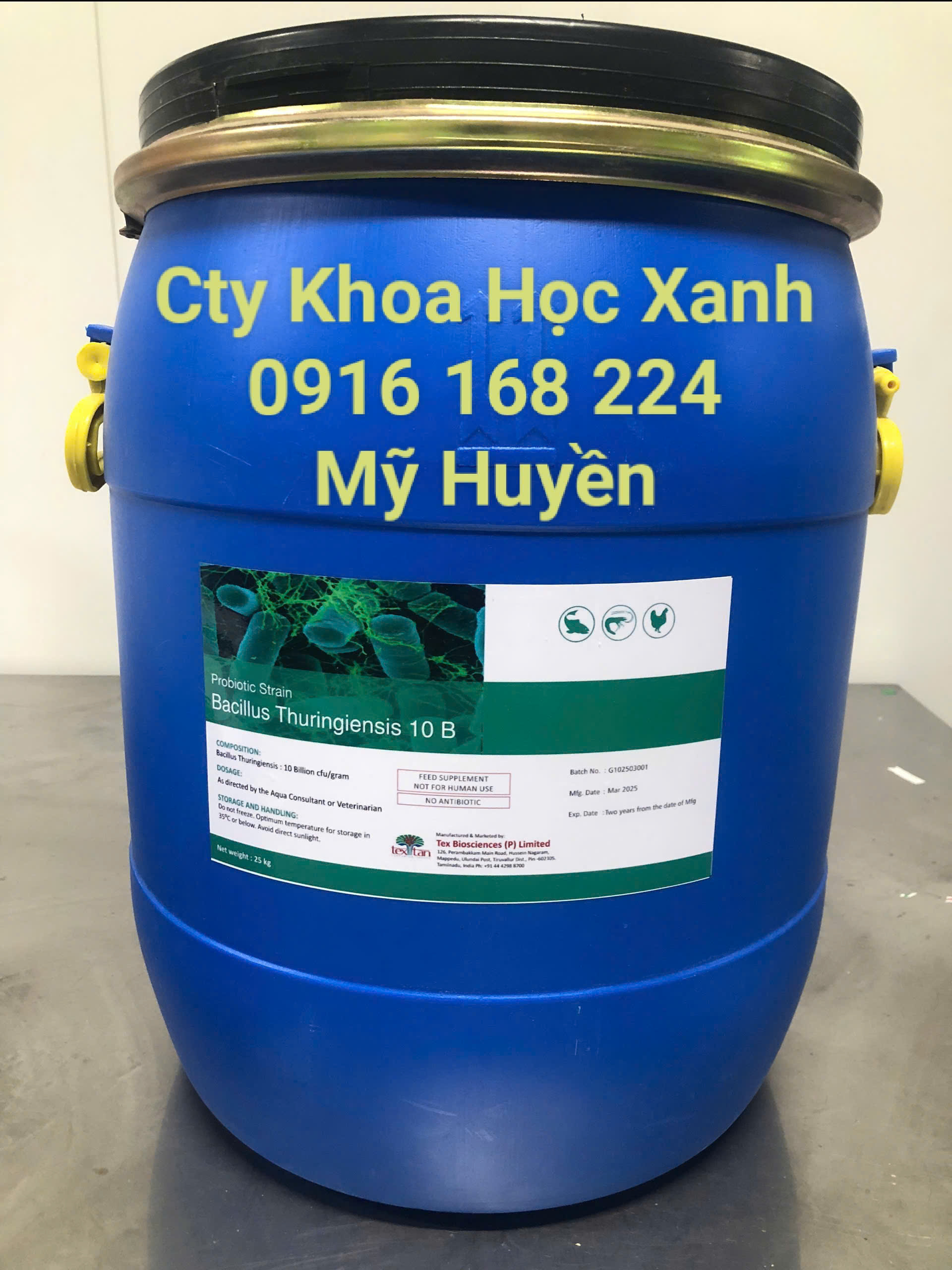 BACILLUS THURINGIENSIS BT – 10B  Chủng vi sinh giúp kiểm soát sinh vật trung gi